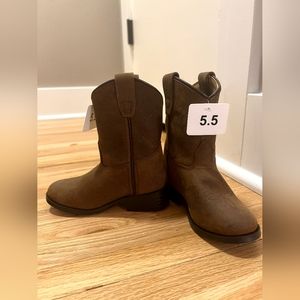 Toddler Brown Masterson Western Cowboy Boots Size 5.5